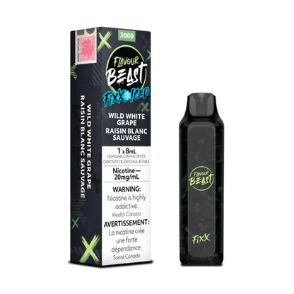 Flavour Beast Fixx3000 Vape Wild White Grape Iced