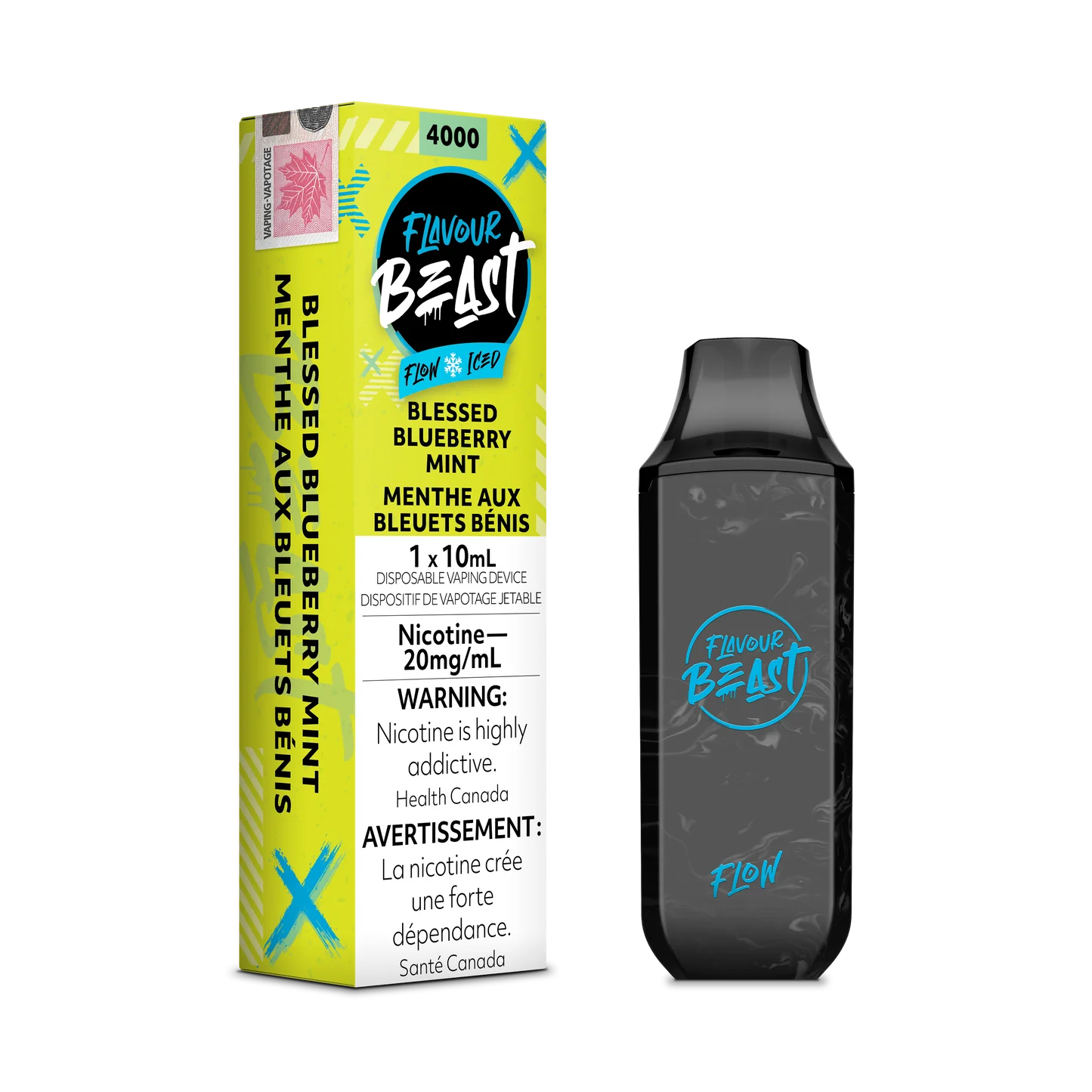 Flavour Beast Flow4000 Rechargeable Vape Blessed Blueberry Mint