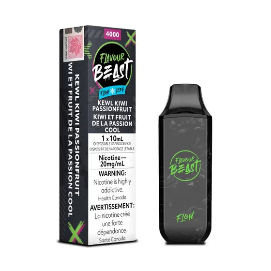 Flavour Beast Flow4000 Rechargeable Vape kewl Kiwi Passionfruit Iced