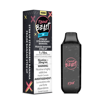 Flavour Beast Flow4000 Rechargeable Vape STR8 UP Strawberry Banana Iced