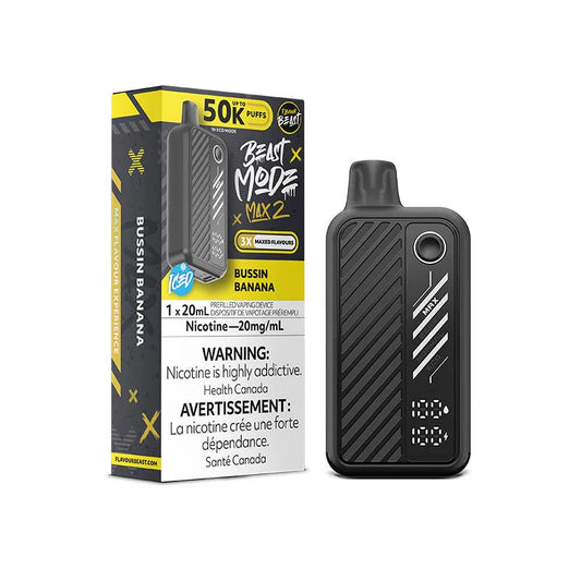 Flavour Beast Beast Mode Max 2 50k Disposable vapes Bussin Banana 20mg