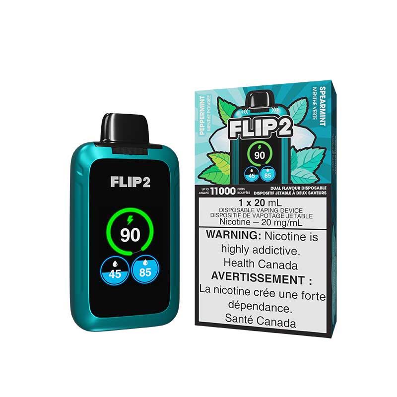 Flip2 11000 Rechargeable Disposable Vape Pepper Mint & Spearmint