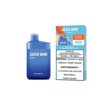 Geekbar B5000 Rechargeable Disposable Vape Blue Razz Ice