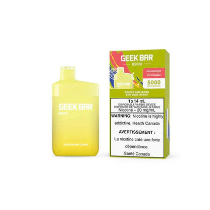 Geekbar B5000 Rechargeable Disposable Vape Golden Kiwi Lemon