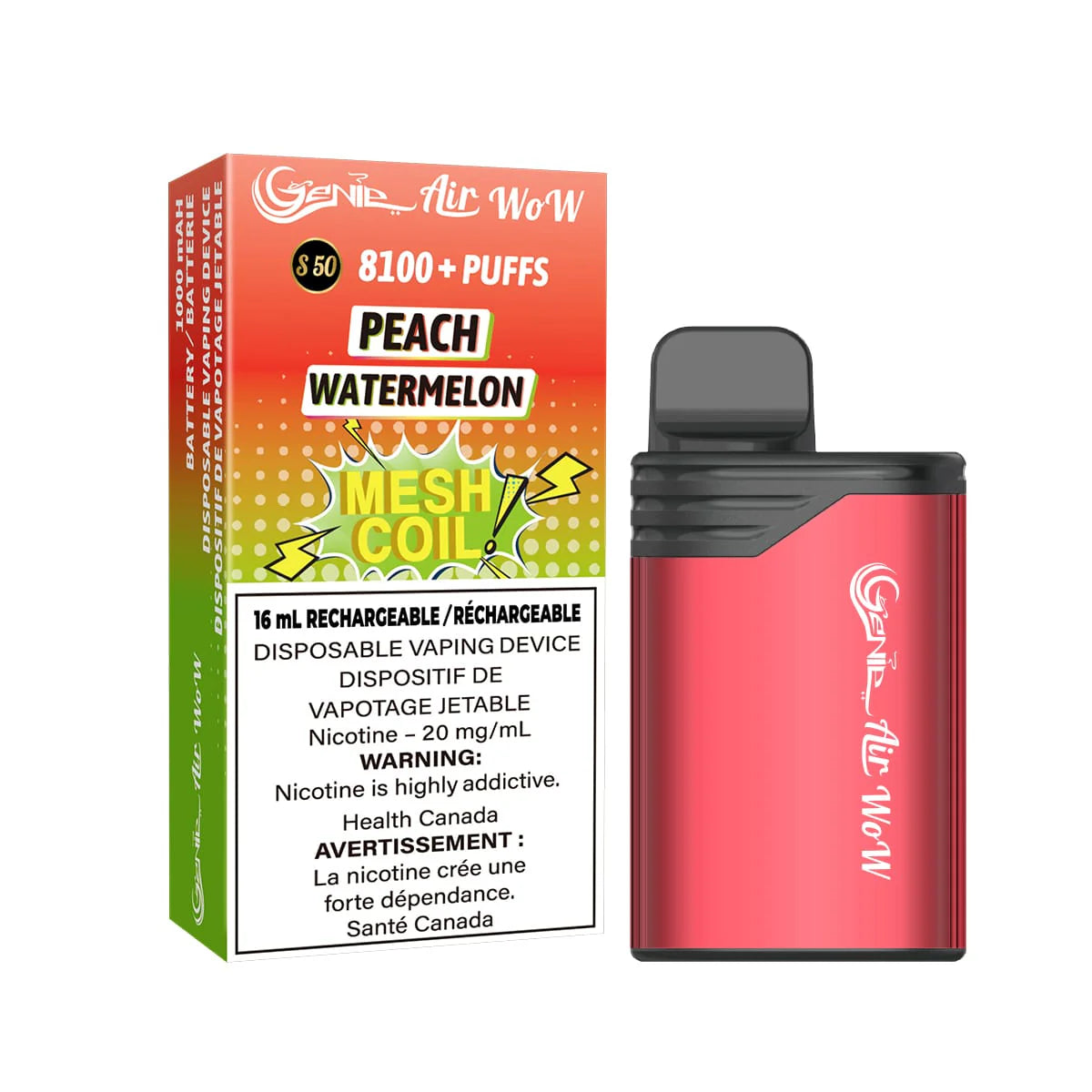 Genie Air Wow8100 Peach Watermelon