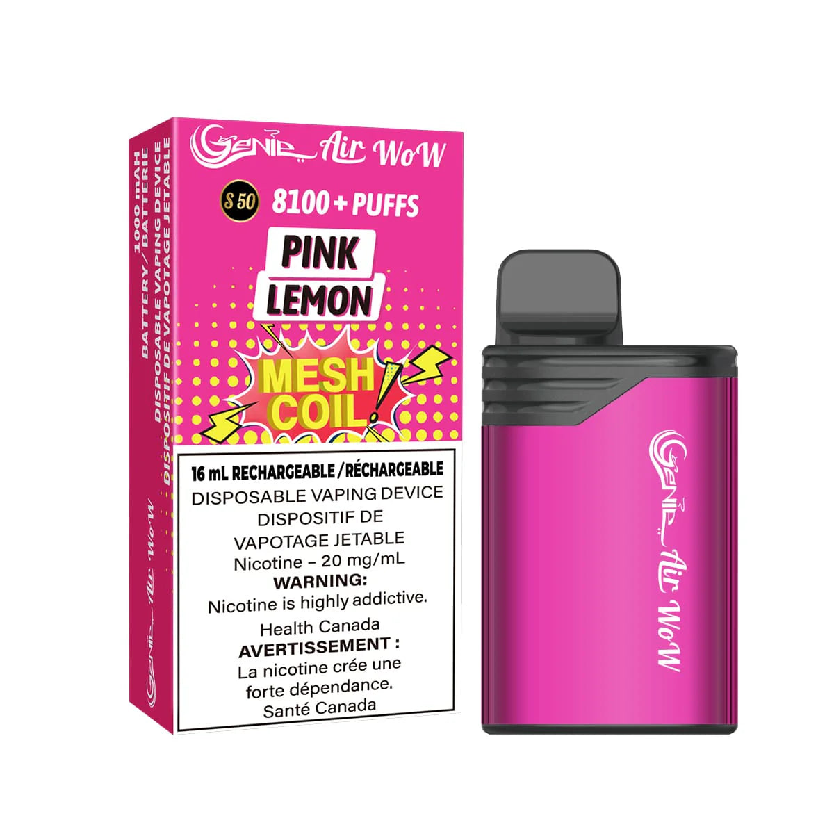 Genie Air Wow8100 Pink Lemon