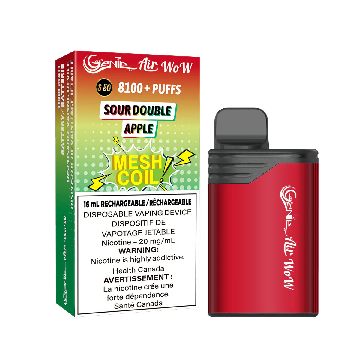 Genie Air Wow8100 Sour Double Apple