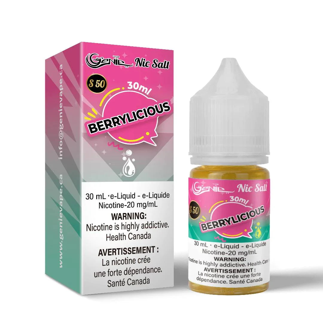 Genie Nic Salt E Liquid s50 30ml Berrylicious