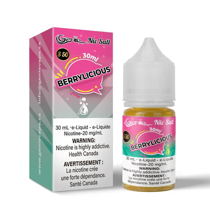 Genie Nic Salt E Liquid s50 30ml Berrylicious