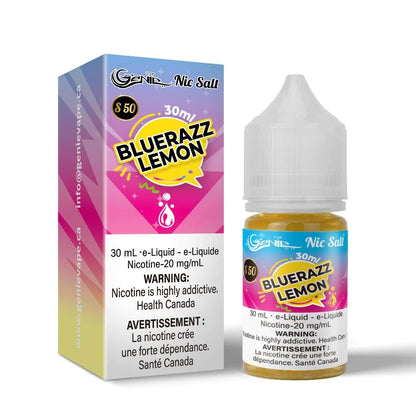 Genie Nic Salt E Liquid s50 30ml BlueRazz Lemon