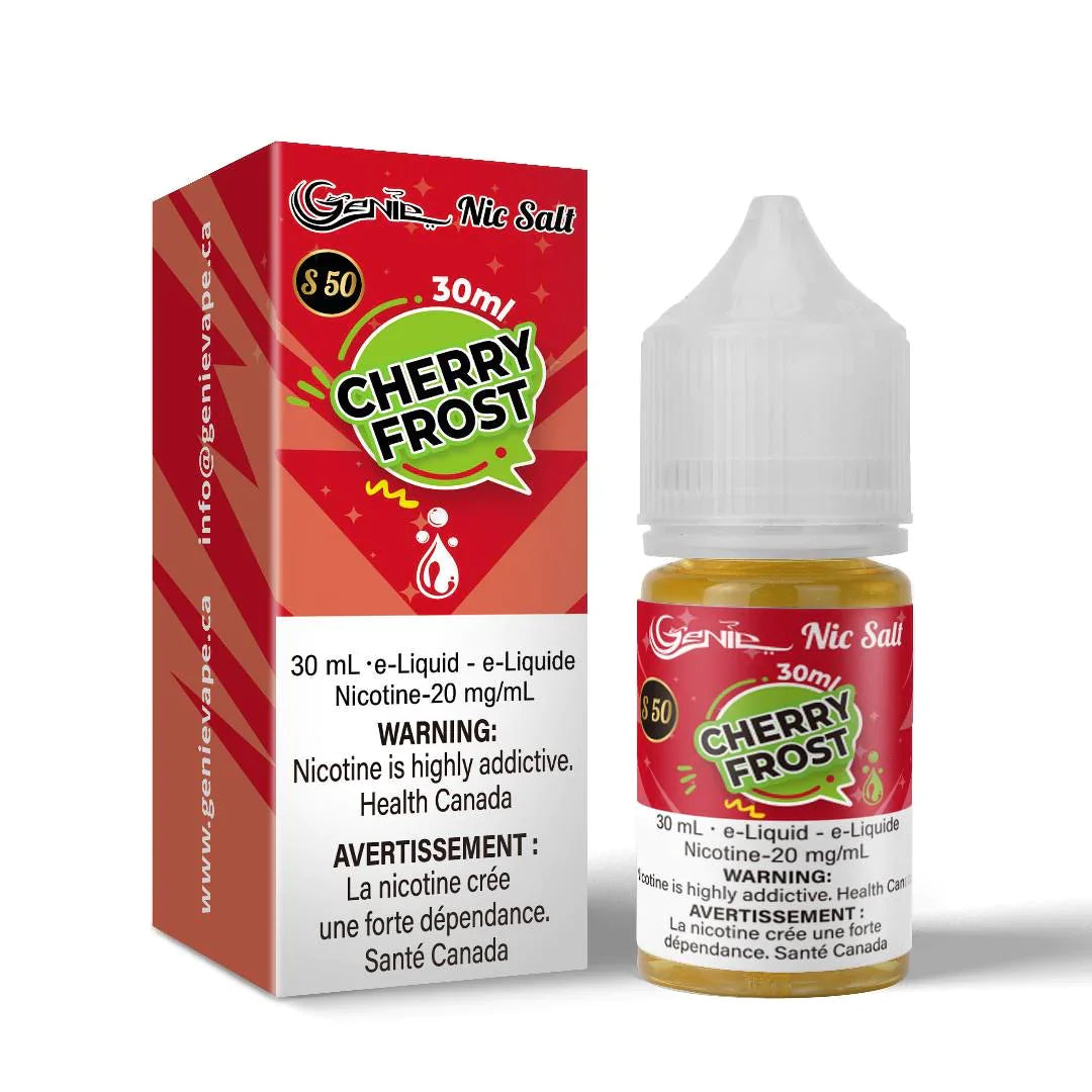 Genie Nic Salt E Liquid s50 30ml Cherry Frost