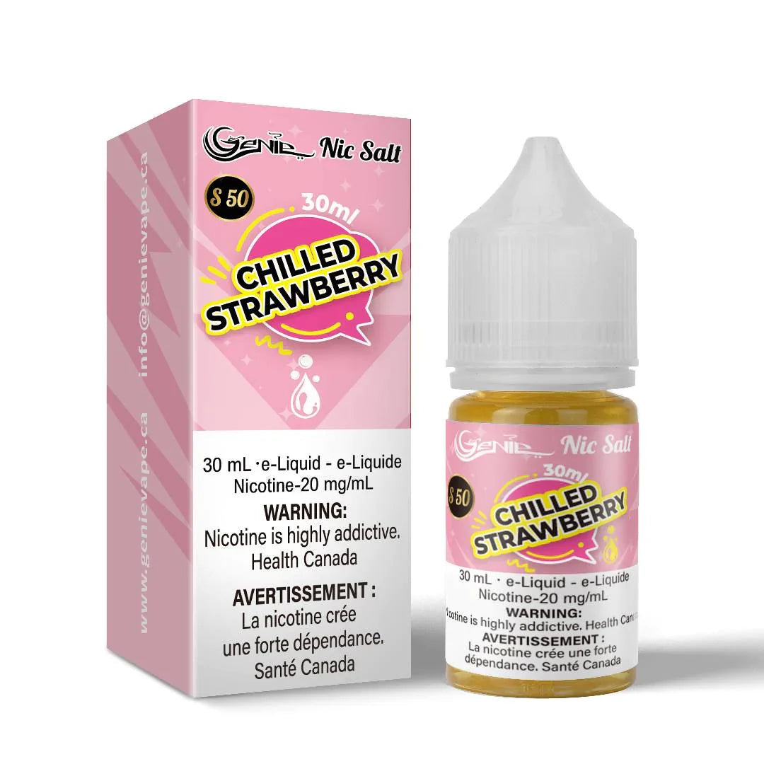 Genie Nic Salt E Liquid s50 30ml Chilled Strawberry