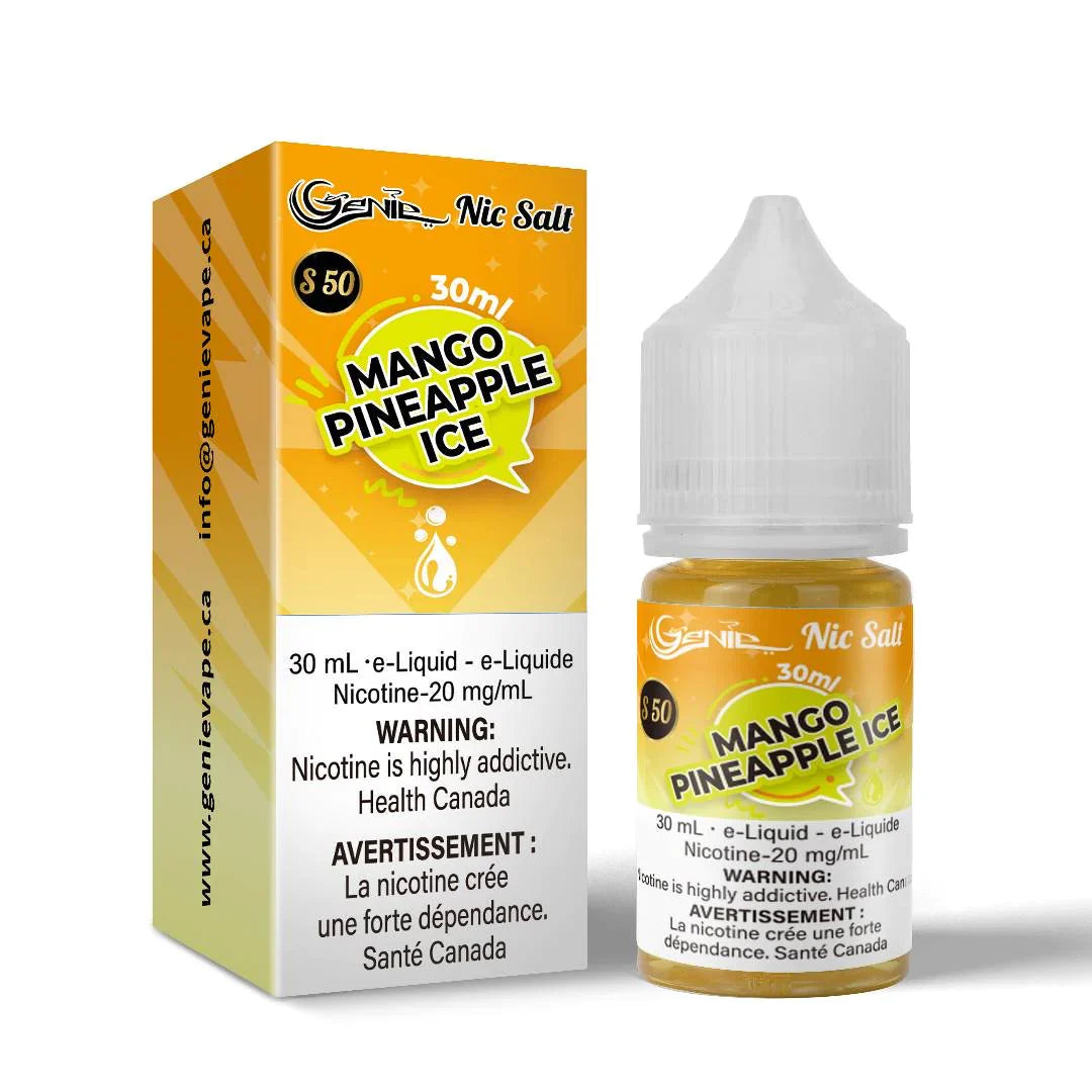 Genie Nic Salt E Liquid s50 30ml Mango Pineapple Ice