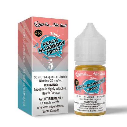 Genie Nic Salt E Liquid s50 30ml Peach Blueberry Frost