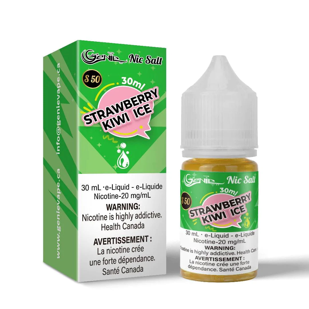 Genie Nic Salt E Liquid s50 30ml Strawberry Kiwi Ice