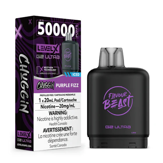 level x g2 ultra 50k pods purple fizz 20mg