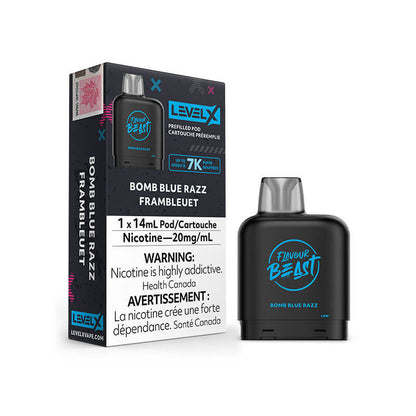 Level X Flavour Beast 7k Pod Bomb Blue Razz