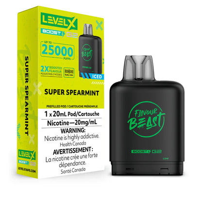 BOÎTES DE BOOST G2 DE NIVEAU X DE LA BÊTE DE SAVEUR 25 000 (ON)