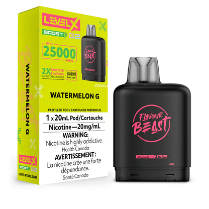 BOÎTES DE BOOST G2 DE NIVEAU X DE LA BÊTE DE SAVEUR 25 000 (ON)