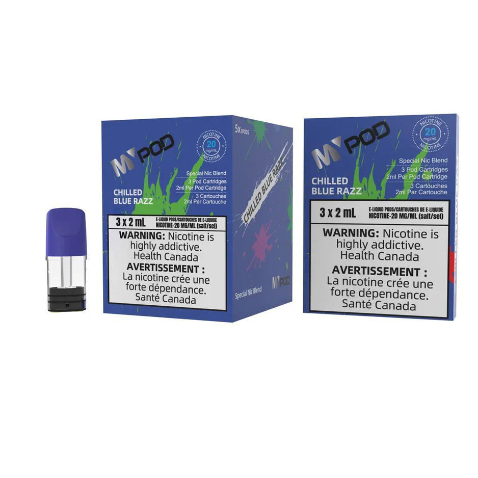 Mypod Stlth PopHit Pod 3x2mL Chilled Blue Razz