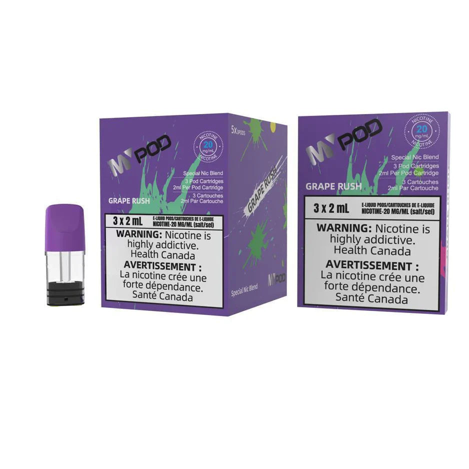 Mypod Stlth PopHit Pod 3x2mL Grape Rush