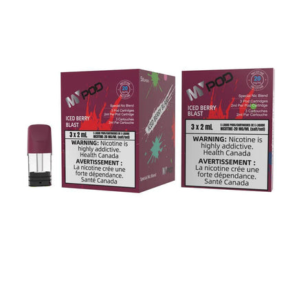 Mypod Stlth PopHit Pod 3x2mL Iced Berry Blast