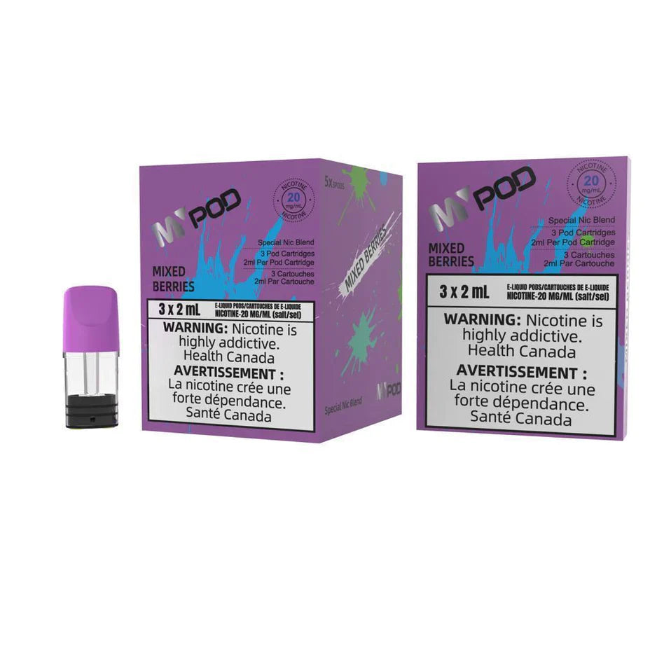 Mypod Stlth PopHit Pod 3x2mL Mixed Berries