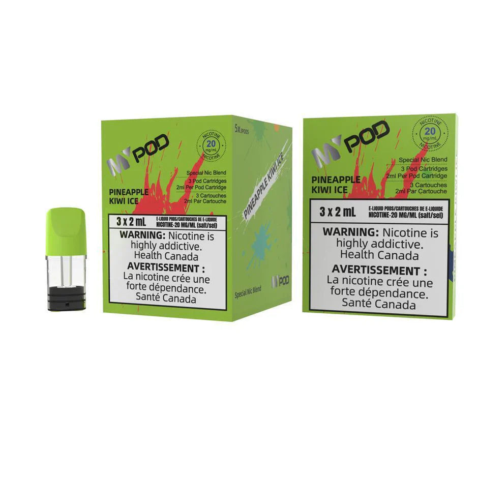 Mypod Stlth PopHit Pod 3x2mL Pineapple Kiwi Ice