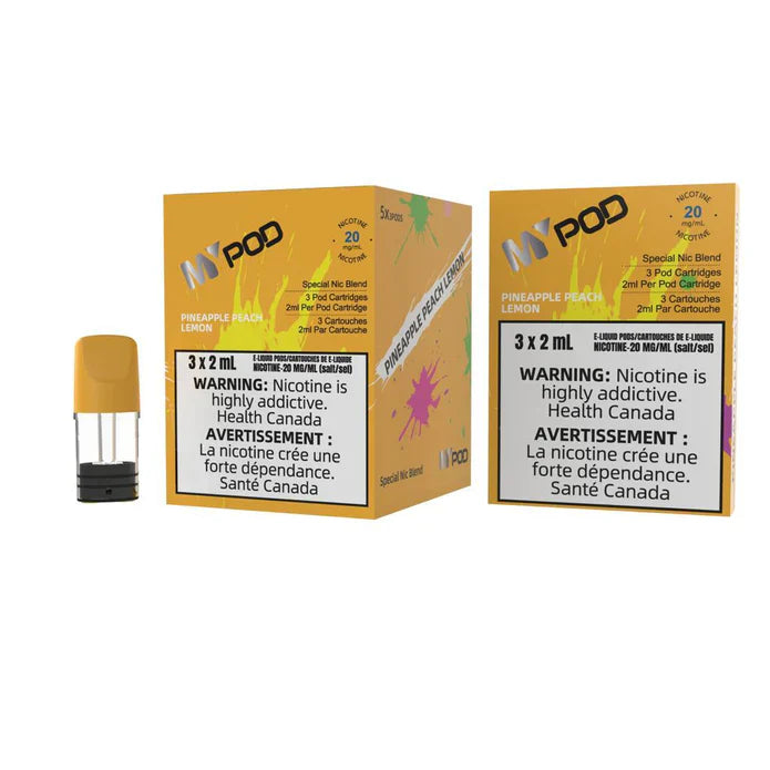 Mypod Stlth PopHit Pod 3x2mL Pineapple Peach Lemon