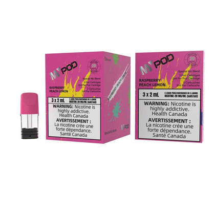 Mypod Stlth PopHit Pod 3x2mL Raspberry Peach Lemon