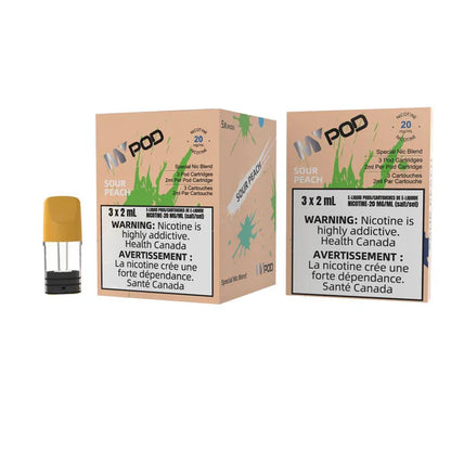 Mypod Stlth PopHit Pod 3x2mL Sour Peach