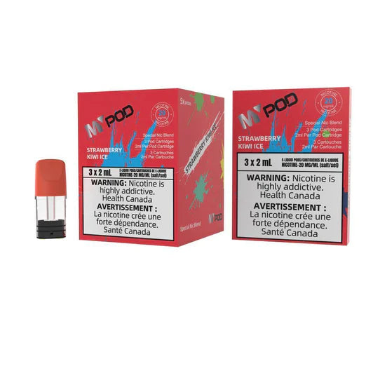 Mypod Stlth PopHit Pod 3x2mL Strawberry Kiwi Ice