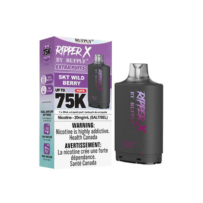 ripper x rufpuf 75k level x pods skt wild berry 20mg