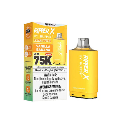 ripper x rufpuf 75k level x pods vanilla banana 20mg