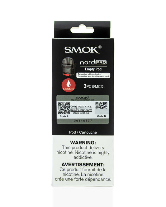 SMOK Nord Pro Empty Replacement Pod 3.3ml (Pack of 3) [CRC]