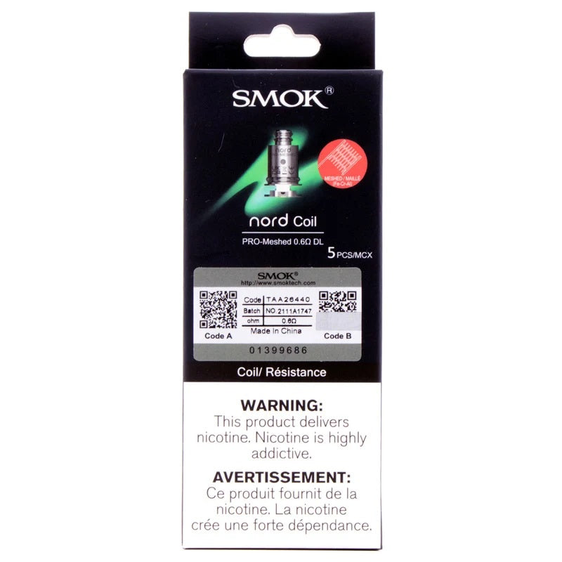 SMOK Nord Pro 0.6 ohm Meshed Replacement Coils 0.6