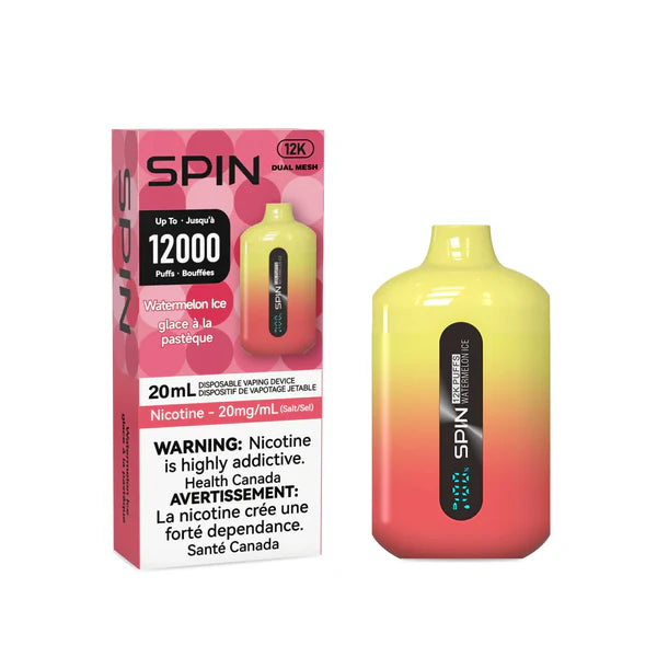 Spin 12000 Rechargeable Disposable Vape Watermelon Ice