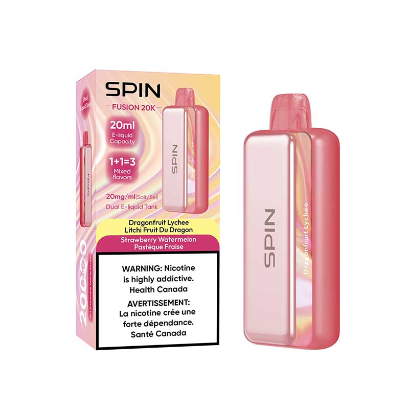 Spin Fusion 20k Rechargeable Disposable Dragonfruit Lychee & Strawberry Watermelon