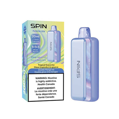 Spin Fusion 20k Rechargeable Disposable Tropical Guava Ice & Double Mango Ice