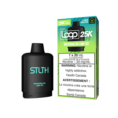 stlth loop 25k pods watermelon lime ice