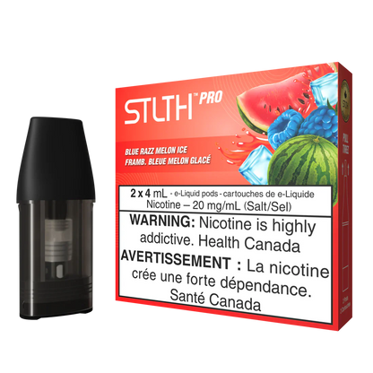 Stlth Pro Pod Mesh Coil 2x4ml Blue Razz Melon Ice