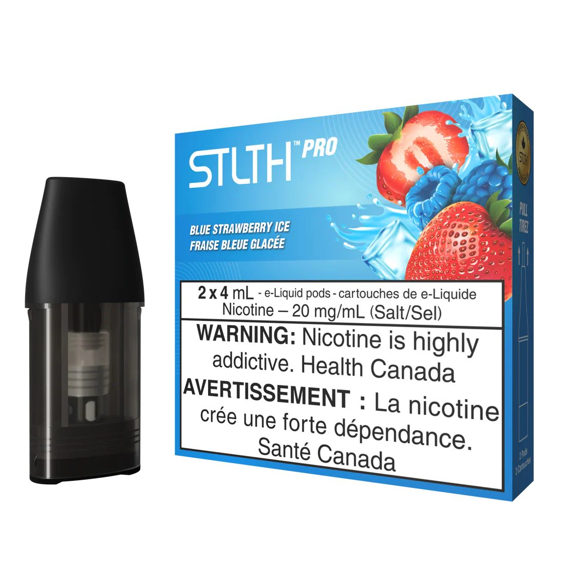 Stlth Pro Pod Mesh Coil 2x4ml Blue Strawberry Ice