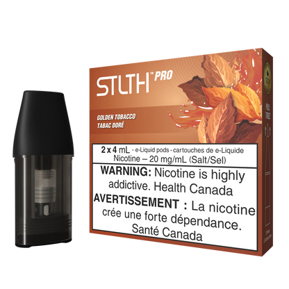 Stlth Pro Pod Mesh Coil 2x4ml Golden Tobacco