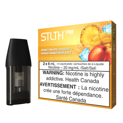 Stlth Pro Pod Mesh Coil 2x4ml Mango Pineapple Peach Ice