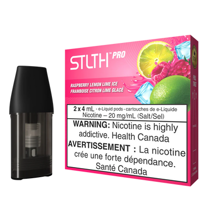 Stlth Pro Pod Mesh Coil 2x4ml Raspberry Lemon Lime Ice