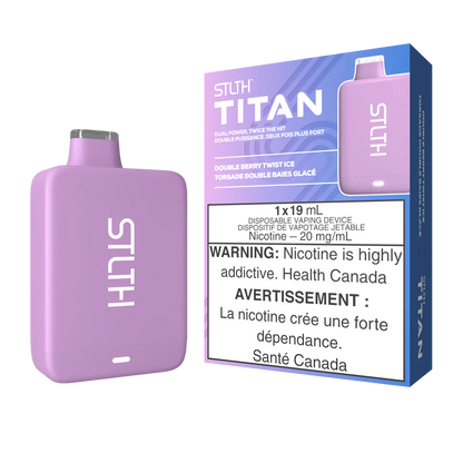 Stlth Titan Rechargeable Vape Double Berry Twist Ice