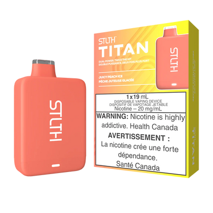 Stlth Titan Rechargeable Vape Juicy Peach Ice