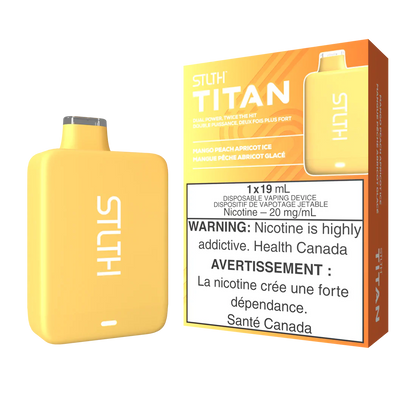 Stlth Titan Rechargeable Vape Mango Peach Apricot Ice