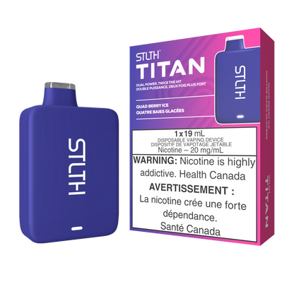 Stlth Titan Rechargeable Vape Quad Berry Ice