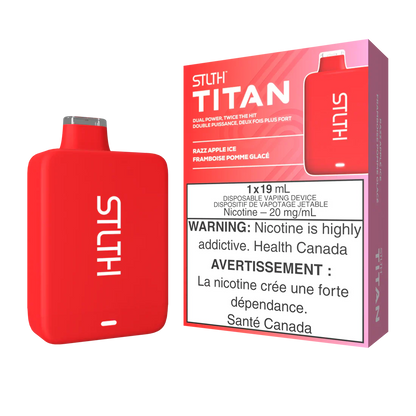 Stlth Titan Rechargeable Vape Razz Apple Ice